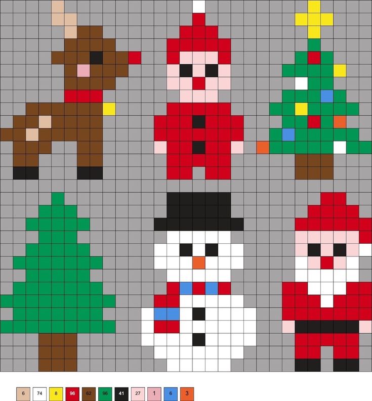 an image of christmas pixel art on the webpage for people to see and do something