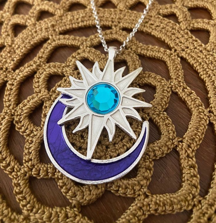 "Sterling Silver Bright Finish Miranda Sun/Moon Pendant \"Twitches Too 15 year anniversary 2022 edition\" in celebrated of Twitches Too release in 2007! Each piece comes on an 18inch chain. each pendant purchased comes with a special gift!" Twitches Sun And Moon Necklaces, Twitches Necklace, Moonglow Necklace, Moon Accessories, Spooky Svg, 15 Year Anniversary, Sun And Moon Necklace, Pretty Jewelry Necklaces, Magical Jewelry