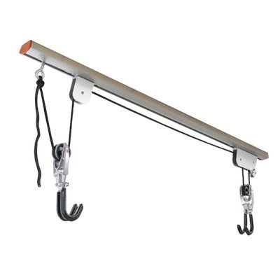 two hooks are attached to the back of a wall mounted bench with an umbrella hook