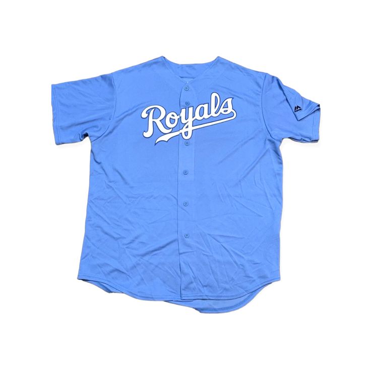 Kansas City Royals, Color Powder, Authentic Design, Shop Fans, Baseball Jersey, Mlb Baseball, Baseball Jerseys, Powder Blue, Moisture Wicking Fabric