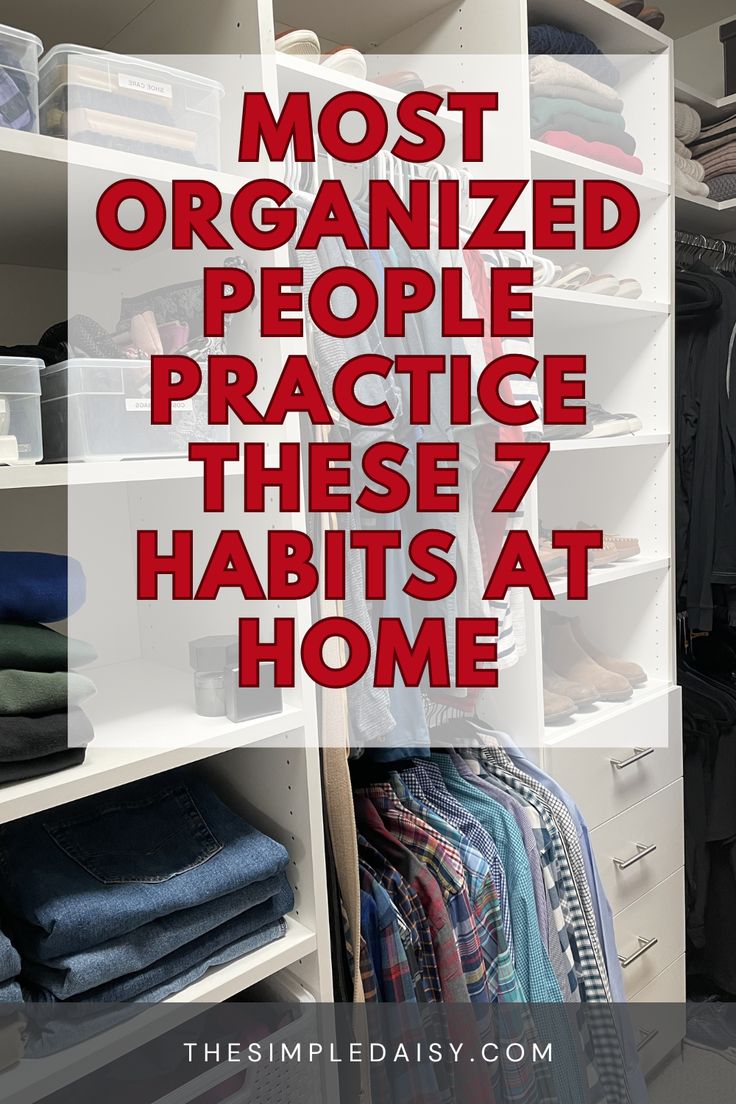 Organized closet Organizational Tips For Home, How To Stay Organized At Home, Storage Hacks Diy, Happy Homemaking, Organizational Tips, Store Hacks, Dollar Store Hacks, Cleaning Motivation, Home Organisation