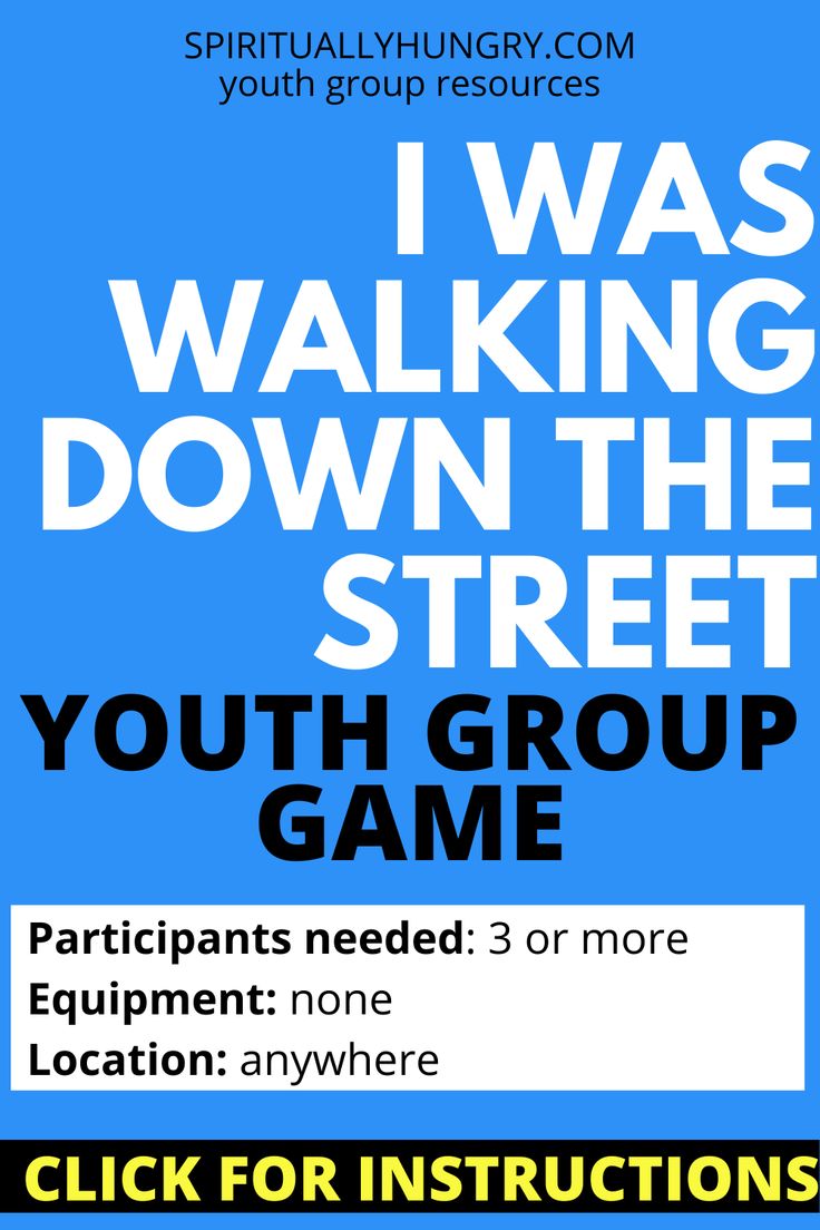 an advertisement for the youth group game