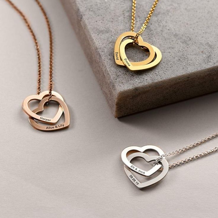 Personalized Engraved Interlocking Hearts Necklace | #etsy #heartpendant #lovenecklace #interlockinghearts #engraved #custom #customized #personalized #handmade #momgift #engraving #giftforher #mothersdaygift #silver925 #sterlingsilver #heartnecklace #womensjewelry #anniversarygifts #hisname #hername Grandma Necklace, Interlocking Hearts, Heart Shaped Pendant, Hearts Necklace, Made Jewelry, Mothersday Gifts, Heart Shape Pendant, Christmas Gift Jewelry, Jewelry For Her