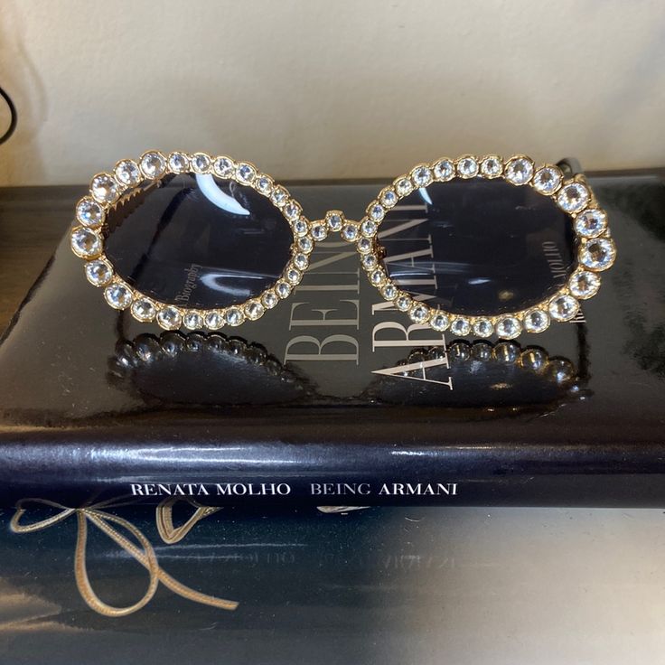 Brand New, Never Worn Rhinestone Sunglasses! Perfect For Looking Faboulous This Summer In Your Faboulous Outfit! Also, Comes In Packaging, As Shown In Video. Bling Sunglasses, Rhinestone Sunglasses, Gold Sunglasses, Sunglasses Accessories, This Summer, Honey, Women Accessories, Packaging, Sunglasses