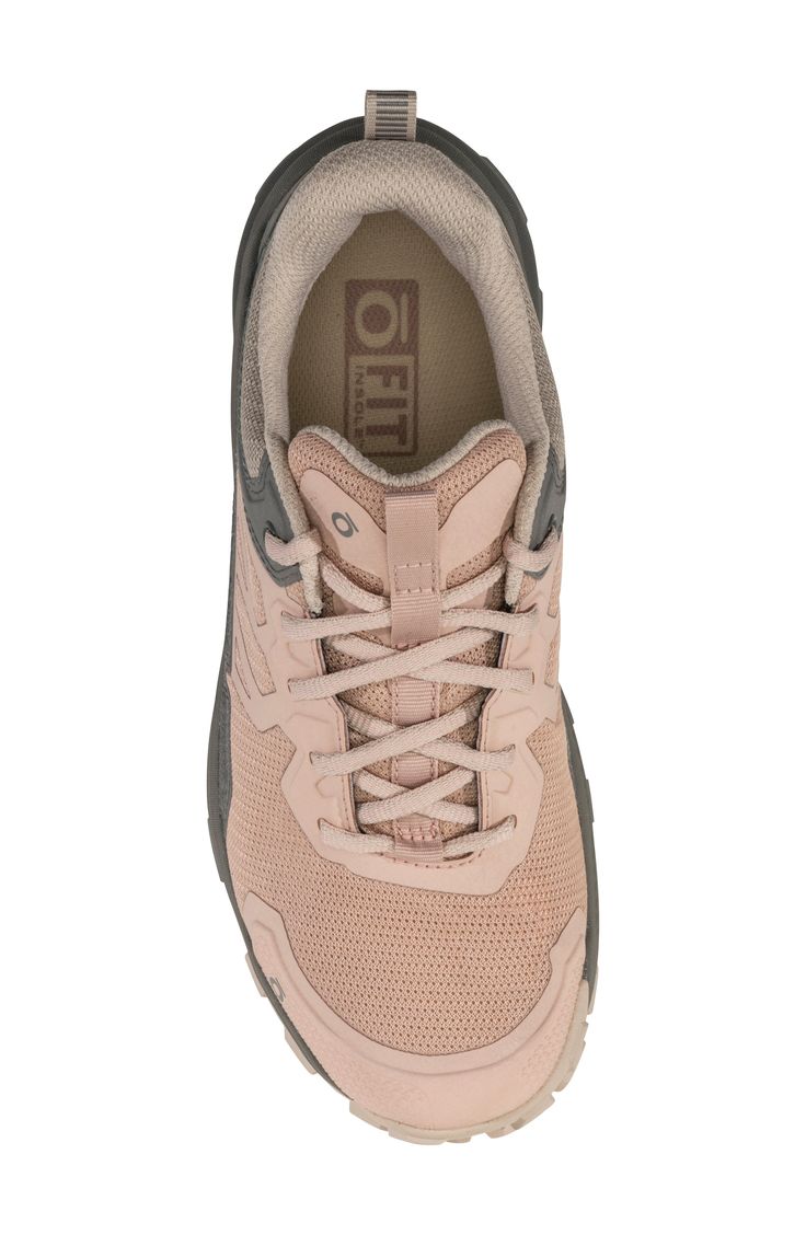 A multi-directional lug sole and lightweight cushioning equip this hiking sneaker with the comfort and endurance to conquer any terrain. Removable cushioned insole Textile and synthetic upper/textile lining/rubber sole Imported Pink Athleisure Sneakers For Outdoor, Pink Trail Running Shoes, Functional Pink Walking Shoes For Outdoor Activities, Functional Pink Walking Shoes For Outdoor, Functional Pink Outdoor Walking Shoes, Sporty Low-top Impact Resistant Walking Shoes, Pink Athleisure Running Shoes For Outdoor Activities, Pink Breathable Running Shoes For Outdoor, Pink Breathable Outdoor Running Shoes