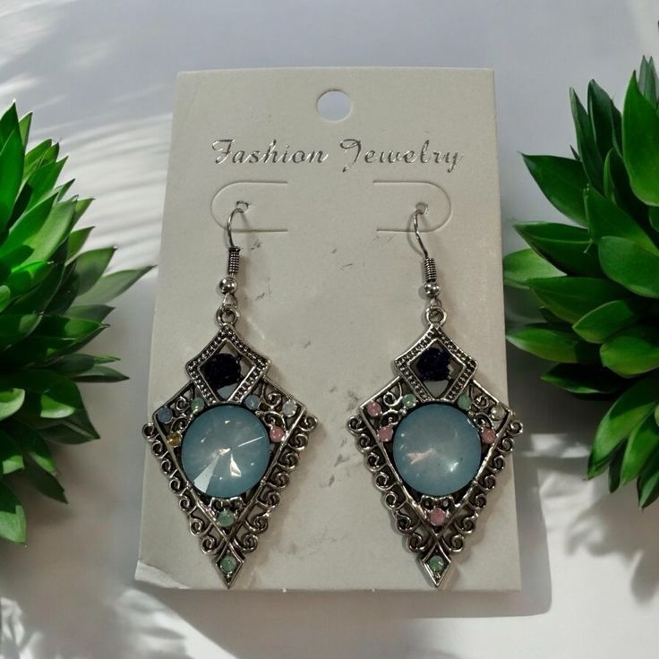 This Item Is A Pair Of Women’s Lightweight Earrings. These Earrings Are Light Blue Boho Styles Earrings. Brand New Never Worn! Trendy Light Blue Jewelry For Party, Trendy Light Blue Party Jewelry, Summer Light Blue Pierced Earrings, Bohemian Blue Earrings For Party, Elegant Blue Summer Earrings, Trendy Blue Dangle Jewelry, Blue Dangle Chandelier Earrings For Summer, Elegant Light Blue Earrings For Summer, Blue Metal Earrings For Summer