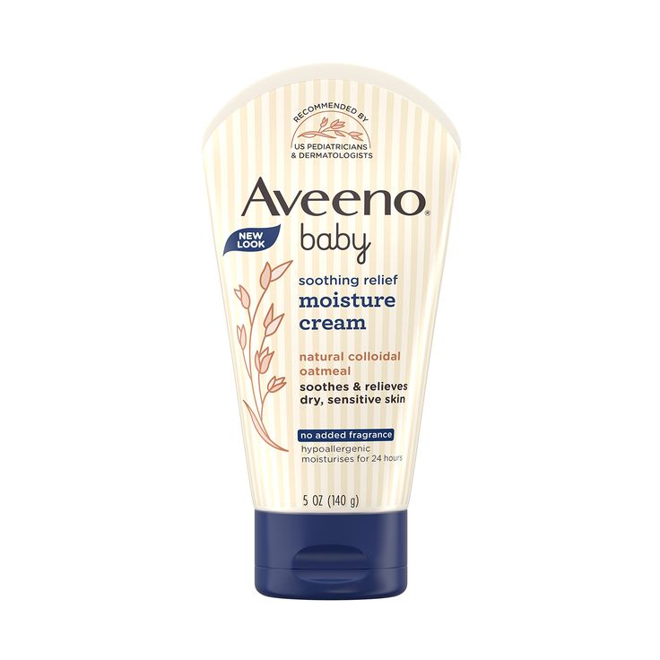 PRICES MAY VARY. 5-ounce tube of Aveeno Baby Soothing Relief Moisturizing Cream to help soothe and hydrate your baby's delicate skin From the pediatrician-recommended brand, this moisturizing cream is specially formulated for babies and is steroid-, phthalate- and paraben-free Made with natural Colloidal Oatmeal and rich emollients, this fragrance-free baby cream helps maintain skin's moisture barrier to prevent and protect against dryness and is clinically shown to relieve dry, sensitive skin T Aveeno Cream, Baby Dry Skin, Baby Sunscreen, Aveeno Baby, Colloidal Oatmeal, Soothing Baby, Dry Itchy Skin, Herbal Hair, Skin Dryness