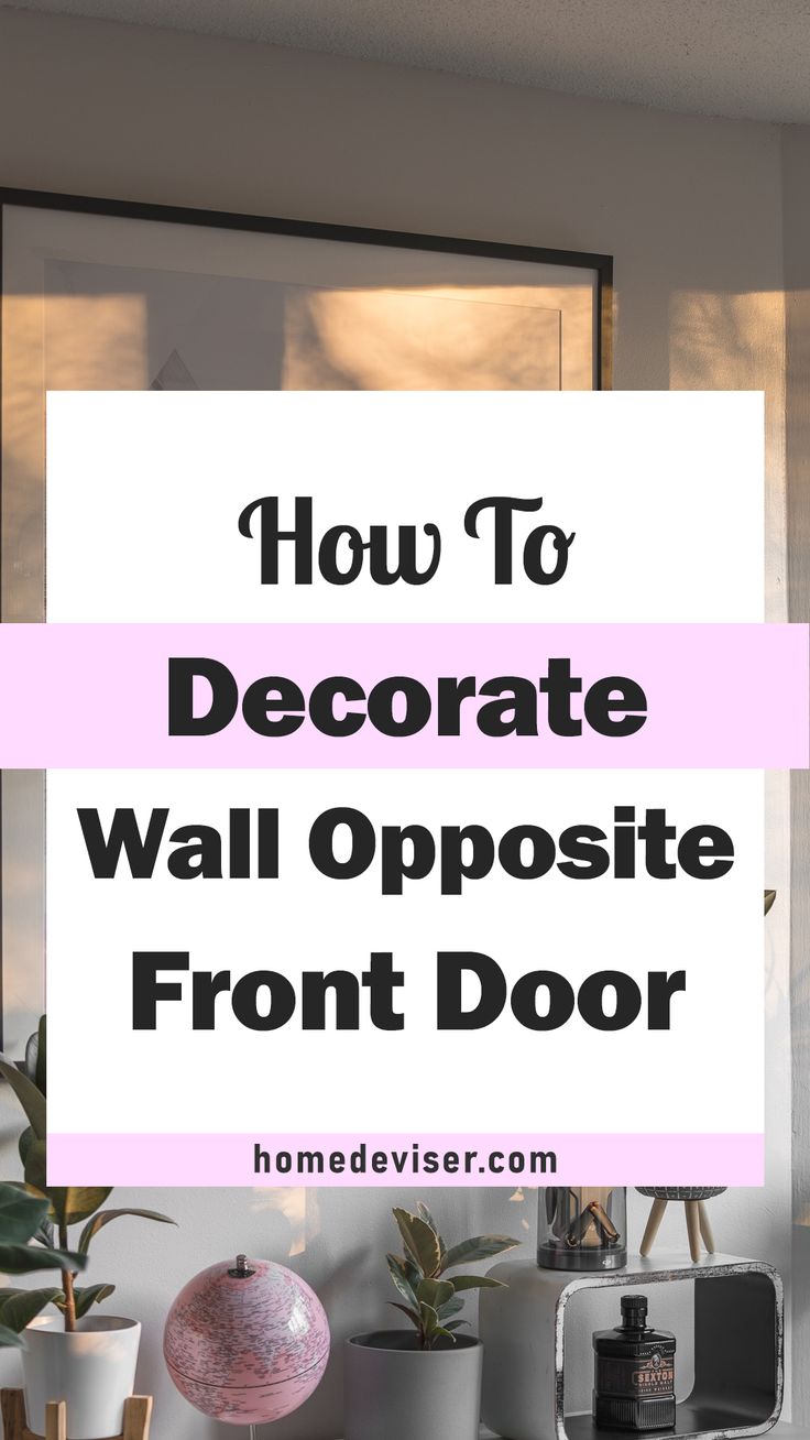 10 Awesome Ideas for Decorating the Wall Opposite Your Front Door! Looking to add a touch of elegance and personality to your home's entrance? Explore these 10 stylish decor ideas for the wall opposite your front door. These ideas will help you create a welcoming ambiance that sets the tone for your entire home. Read now to unlock the secrets of Decor Ideas for the Wall Opposite Front Door. Entrance Front Wall Design, Front Door Opens To Wall, Over The Door Decor Entrance, Above Entry Door Decor, Wall Infront Of Entrance, Wall In Front Of Entry Door, Wall Facing Front Door Entrance, Entry Door Wall Decor Entrance, Front Door Wall Decor Entryway Entrance