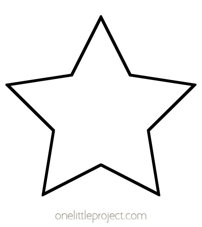 a black and white outline of a star