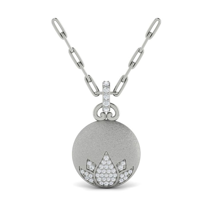 Symbolic charms to cherish offering luck, protection , and elegantly capturing the true essence of who you are Luxury Silver Diamond Necklace In Flower Shape, Luxury Silver Flower-shaped Diamond Necklace, Luxury White Gold Flower-shaped Jewelry, Luxury White Gold Flower Shaped Jewelry, Fine Jewelry Medallion With Charms, Fine Jewelry Large Pendant In White Gold, Fine Jewelry White Gold Large Pendant, Spiritual White Gold Pendant Jewelry, Wedding Jewelry With Large Diamond Pendant