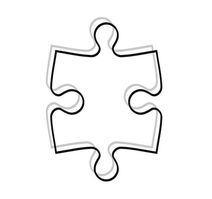 the missing piece of a jigsaw puzzle is shown in black on a white background