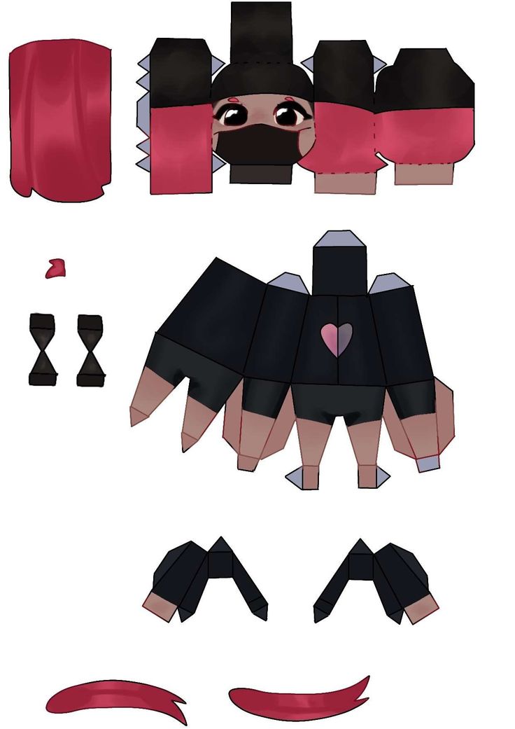 the paper doll is made to look like it has been cut out and put together