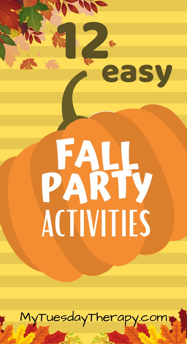 Fall Party Group Games, Fall Bday Party Activities, Fall Party Ideas For Preschoolers, Fall Class Party Games For Kids, Fall School Parties, Fall Kids Birthday Party Activities, 2nd Grade Harvest Party, Fall Cookout Activities, Fall Party Activities For Kindergarten