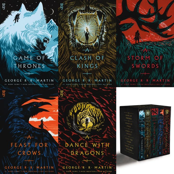 the game of thrones boxed set includes four books