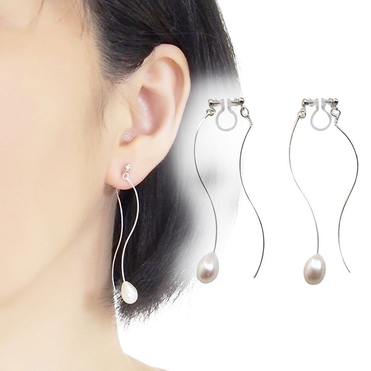 Double sided silver clip on earrings, white freshwater pearl invisible clip on earrings, clip on earrings dangle, pearl clip on earrings ✨More freshwater pearl invisible clip on earrings: https://www.etsy.com/jp/shop/MiyabiGrace?show_panel=true&search_query=freshwater+pearl 🌟MiyabiGrace shop home. More invisible clip on earrings: click here https://www.etsy.com/shop/MiyabiGrace 💕💕 Why do you need invisible clip on earrings for your events? 💕💕 1)Comfortable to wear  ➡ You will forget that yo Clip-on Dangle Pearl Earrings, Silver Clip-on Pearl Earrings, Elegant Adjustable Clip-on Earrings, Elegant Adjustable Dangle Clip-on Earrings, Silver Pearl Clip-on Earrings, Silver Clip-on Pearl Jewelry, Silver Dangle Clip-on Earrings With Pearl Drop, White Dangle Clip-on Pearl Earrings, White Dangle Pearl Clip-on Earrings