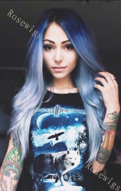 Silver Blue Hair, Blonde And Blue Hair, Silver Ombre Hair, Silver Ombre, Blue Crown, Silver Hair Color, Hazel Eyes, Crown Hairstyles, Silver Hair