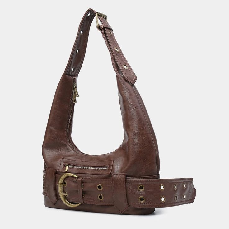 45391418228964 Leather Hobo Bag With Hasp Closure For Travel, Brown Belt Bag With Large Capacity For Daily Use, Leather Hobo Bag With Hasp Closure, Leather Hobo Bag With Hasp Closure For Everyday, Brown Handheld Shoulder Bag With Hasp Closure, Tote Shoulder Bag With Hasp Closure For Errands, Brown Large Capacity Belt Bag, Travel Crossbody Hobo Bag With Hasp Closure, Everyday Large Capacity Tote Belt Bag