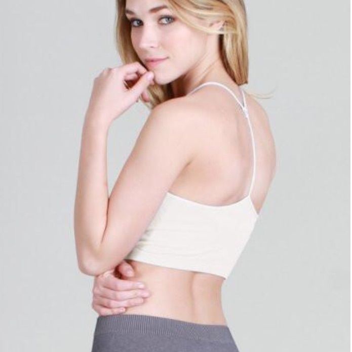 Nikibiki Skinny Y-Back Sports Bra - Stone Sporty Cami Crop Top With Built-in Bra, Sports Cami Crop Top With Built-in Bra, Sporty Camisole Sports Bra With Built-in Bra, Cami Sports Bra With Built-in Bra For Gym, Beige Stretch Sports Bra With Built-in Bra, Sports Camisole Bra With Built-in Bra, Sports Camisole With Built-in Bra, Sporty Cami Crop Top With Seamless Construction, Sporty Seamless Cami Crop Top