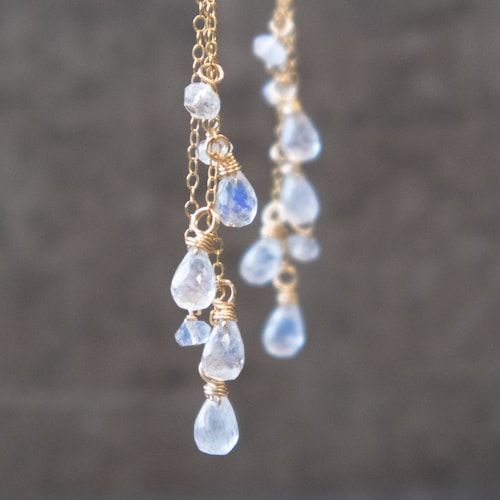 Rainbow Moonstone Necklace Moonstone Necklace Blue Flash | Etsy Mystical Dangle Jewelry With Natural Stones, Moon Shaped Natural Stones Jewelry For Anniversary, Moonstone Briolette Gemstone Necklace, Moonstone Gemstone Necklace In Briolette Shape, Mystical Moonstone Jewelry With Birthstone, Moonstone Gemstone Beads Pendant Jewelry, Moonstone Gemstone Beads Jewelry For Healing, Moonstone Pendant With Gemstone Beads, Moonstone Dangle Jewelry With Moon Charm