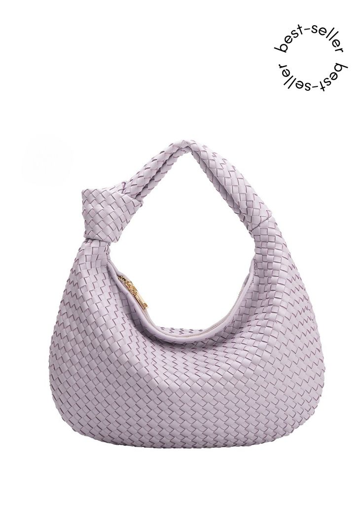 The Brigitte by Melie Bianco is a fine example of their attention to detail and quality. Its intricate basket woven handmade design and soft buttery feel add a touch of luxury to this understated hobo bag. The slouchy shape allows it to fit perfectly under your arm. Features interior zip and slot pockets. Recycled Vegan Leather 15"W x 9"H x 2.7"D Handle Drop: 4" Zipper Closure Gold-Tone Hardware Interior Zip & Slot Pockets Fully lined Everyday Use Top Handle Hobo Bag With Interwoven Design, Chic Hobo Shoulder Bag With Braided Handles, Chic Top Handle Shoulder Bag With Interwoven Design, Chic Shoulder Bag With Interwoven Design And Double Handle, Chic Braided Hobo Bag For Everyday, Chic Woven Hobo Bag With Top Handle, Chic Hobo Shoulder Bag With Interwoven Design, Elegant Woven Tote Hobo Bag, Chic Handwoven Hobo Bag For Everyday