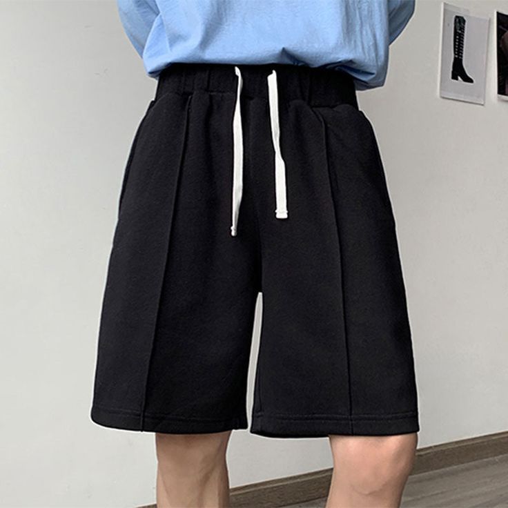 Size
			Length
			Waist
			Hip
			Thigh
		
		
			cm
			inch
			cm
			inch
			cm
			inch
			cm
			inch
		
		
			S(US)/M(Japan)
			48.00 

			18.90 

			64.00 

			25.20 

			100.00 

			39.37 

			31.00 

			12.20 

		
		
			M(US)/L(Japan)
			50.00 

			19.69 

			68.00 

			26.77 

			104.00 

			40.94 

			33.00 

			12.99 

		
		
			L(US)/XL(Japan)
			52.00 

			20.47 

			72.00 

			28.35 

			108.00 

			42.52 

			35.00 

			13.78 

		
		
			XL(US)/2XL(Japan)
			54.00 

			21.26 

			76.00 Leisure Short Pants With Built-in Shorts, Sporty Pants With Built-in Shorts, Casual Black High Waist Athletic Shorts, Relaxed Fit Sports Bottoms Mid-thigh Length, Relaxed Fit Mid-thigh Sports Bottoms, Sports Bottoms Relaxed Fit Mid-thigh Length, Leisure Knee-length Bottoms With Built-in Shorts, Casual Short Leg Pants For Gym, Sporty High-waist Cotton Athletic Shorts