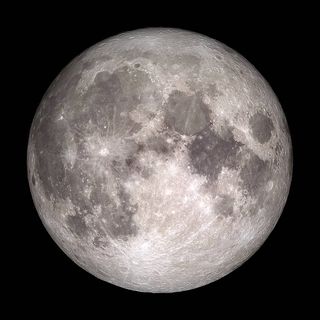 an image of the moon taken from space with a telescope lens on it's side