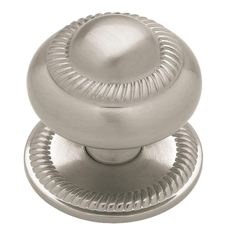 an image of a metal knob on a white background with clipping to the top