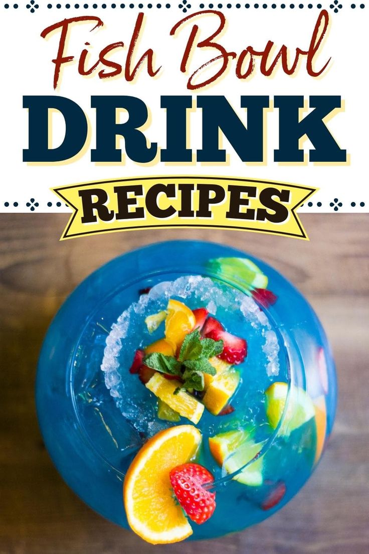 The next time you need something over the top to share with friends, you have to try these stunning fish bowl drink recipes. Just don't forget the straws! Fish Bowl Alcohol Drink, Alcohol Fish Bowl, Fishbowl Cocktails Recipe, Gosh Bowl Drinks, Fish Bowl Drink Recipe, Fish Bowl Drink Nonalcoholic, Fish Bowl Cocktails, Fishbowl Drink Recipe, Fish Bowl Punch