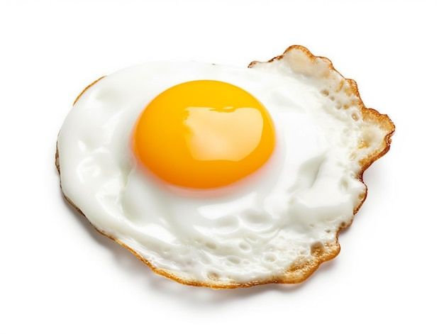 an egg is sitting on top of a piece of bread