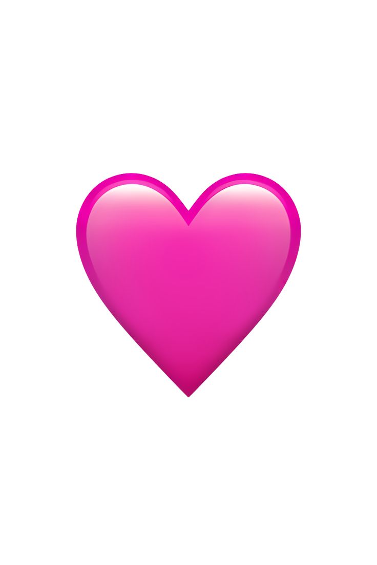 a pink heart on a white background with no image in the frame to describe it