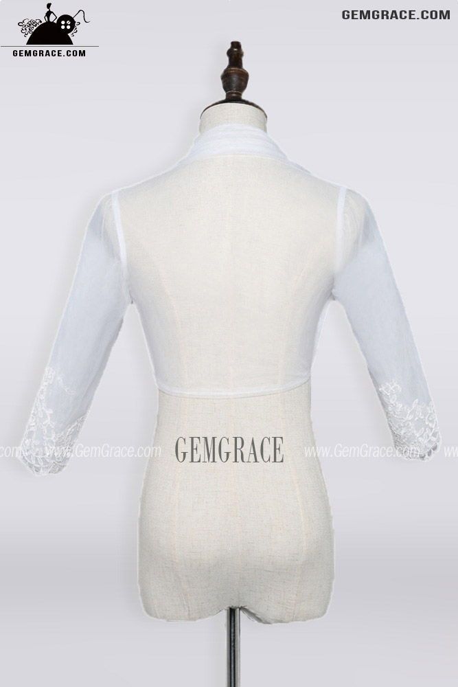 10% off now|Free shipping world-wide. Organza 3/4 Sleeve Wedding Jacket Wedding Jacket For Wedding Dress at GemGrace. Click to learn our pro custom-made service for wedding dress, formal dress. View #Accessories for more ideas. Elegant White Mother Of The Bride Dress For Ceremony, Elegant Long Sleeve Dress For Mother Of The Bride, Fitted Mother Of The Bride Dress With 3/4 Sleeves, Formal White Long Sleeve Mother Of The Bride Dress, White Long Sleeve Mother Of The Bride Dress, White Long Sleeve Dress For Mother Of The Bride, White Mother Of The Bride Dress For Wedding, Long Sleeve Shrug For Spring Weddings, White Fitted Mother Of The Bride Dress For Ceremony