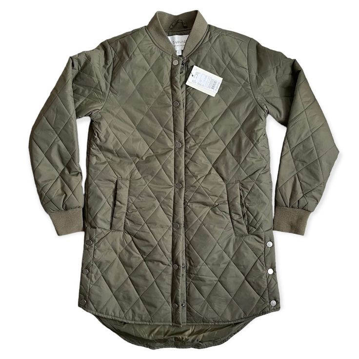 Nwt B.Young Canna Coat Jacket. M / L Olive Green Brand New. B.Young Coat. Fits Like A Medium/ Large. Size: 6 Olive Green. Little Longer In The Back. The Last Picture Shows The Fit Just With A Coat With Different Details. Questions Welcome. Khaki Long Sleeve Quilted Jacket For Work, Utility Outerwear For Winter Layering, Khaki Outerwear For Winter Layering, Khaki Long Sleeve Outerwear For Layering, Long Sleeve Khaki Outerwear For Layering, Utility Long Sleeve Outerwear For Layering, Long Sleeve Utility Outerwear For Layering, Khaki Utility Outerwear For Layering, Coat Fits