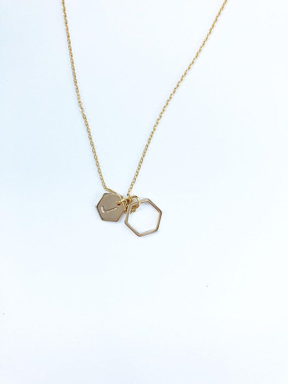 Personalized hexagonNecklace,initial pendant necklace, initial charm necklace, Mother’s Day gift, gold necklace, birthday gifts for her Dainty Charm Necklace With Round Pendant For Bridesmaids, Dainty Round Pendant Charm Necklace For Bridesmaid, Minimalist Wedding Initial Necklace With Delicate Chain, Dainty Initial Necklace With Delicate Chain For Wedding, Minimalist Initial Necklace For Wedding, Initial Pendant Charm Necklaces For Mother's Day, Minimalist Initial Necklace With Charms For Mother's Day, Mother's Day Initial Pendant Charm Necklace With Adjustable Chain, Minimalist Initial Pendant Charm Necklace With Delicate Chain