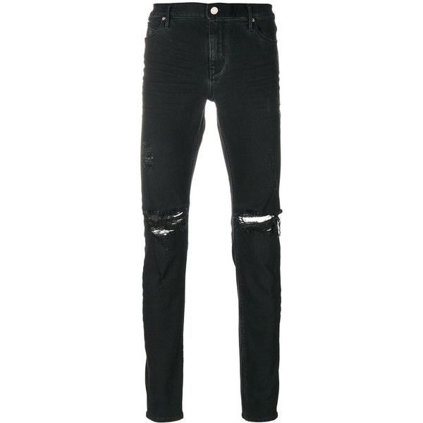 Rta ripped knee jeans ($442) ❤ liked on Polyvore featuring men's fashion, men's clothing, men's jeans, pants, jeans, men, black, mens distressed jeans, mens ripped jeans and mens jeans Pants Png Men, Men’s Black Jeans, Black Ripped Jeans Men, Black Jeans Ripped, Black Jeans For Men, Mens Distressed Jeans, Mens Ripped Jeans, Ripped Jeans Black, Ripped Black Jeans