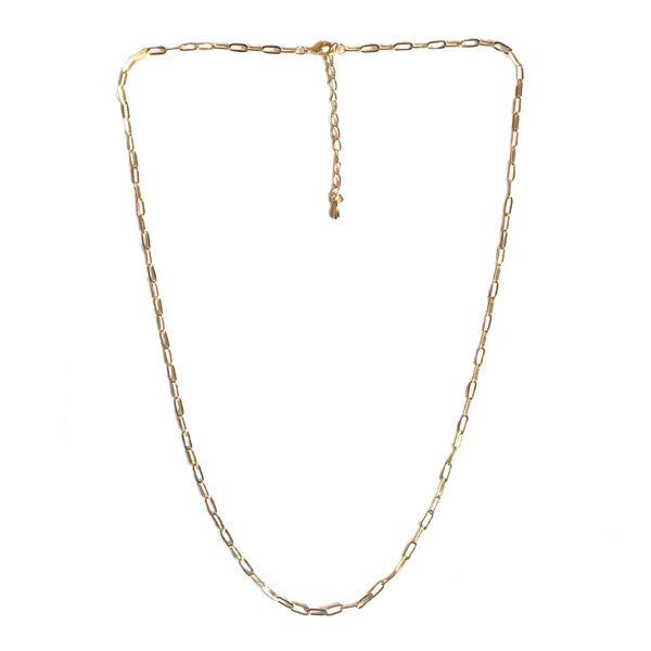 This gold plated chain with extension clasp is one of our favourites. Medium length and perfect for hanging your own charms. The small end makes it easy for a pendant to go over it. The plating is very strong so that you will enjoy it for a long time. An item that should not be missing in your jewelry collection. Look here for all gold charms and semi-precious stone charms .

Material: 14k gold plated with e-coating
Length: Adjustable from 46 to 51 cm
The necklace comes without a charm Gold-plated Charm Necklace With Cable Chain, Gold Plated Cable Chain Charm Necklace, Gold Plated Cable Chain Charm Necklaces, Delicate Gold Link Chain Necklace, Gold Link Chain Necklace With Delicate Chain, Dainty Gold Plated Chain Link Charm Necklaces, Dainty Gold Plated Chain Link Charm Necklace, Gold Charm Necklaces With Delicate Snake Chain, Everyday Charm Necklace With Gold Chain