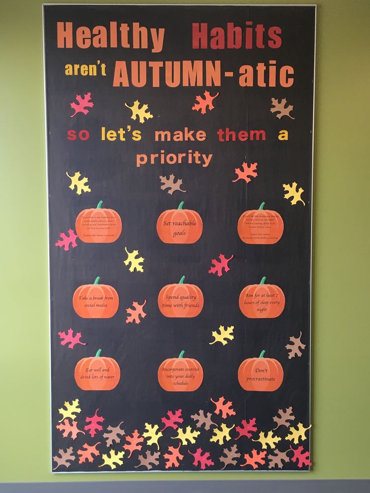 a poster on the wall that says healthy habitis aren't autumn - atic so let's make them a priority