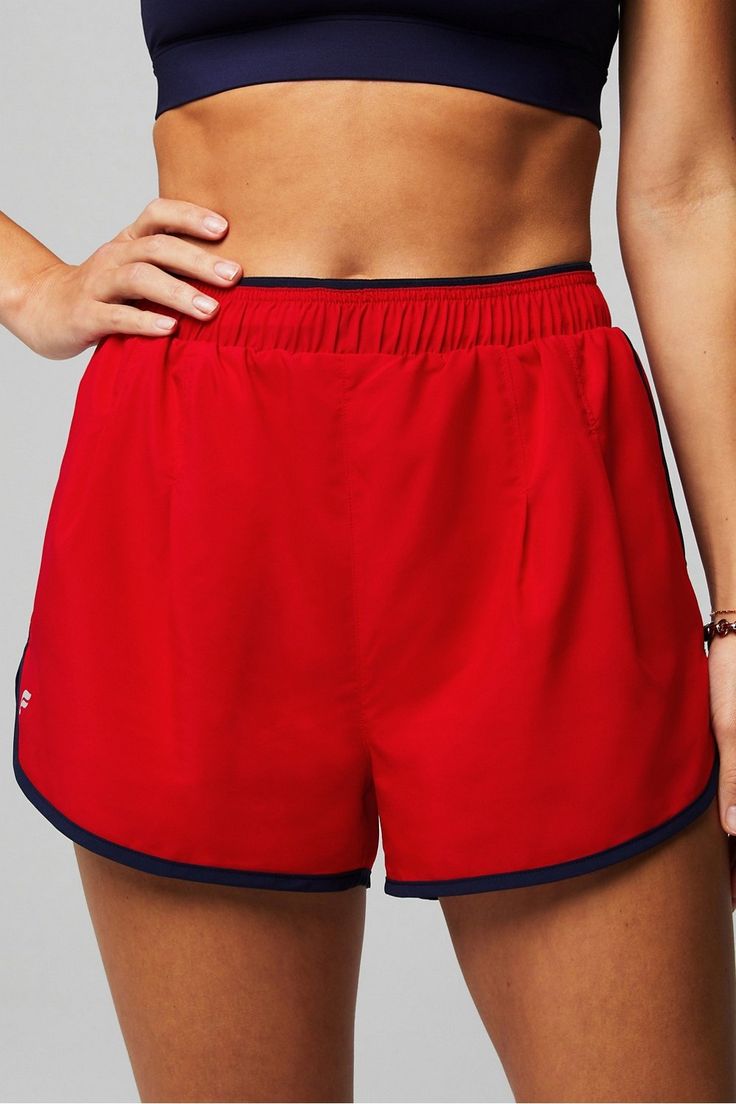 Heritage Dolphin Short Fabletics red female Activewear >> Womens >> Bottoms >> Shorts regular Everyday/Training External Pockets Red Athleisure Activewear With Built-in Shorts, Red Athleisure Bottoms With Elastic Waistband, Casual Red Activewear With Relaxed Fit, Red Athleisure Shorts For Loungewear, Red Relaxed Fit Activewear For Athleisure, Red Relaxed Fit Athleisure Activewear, Red Sportswear Bottoms With Elastic Waistband, Red Summer Training Activewear, Red Summer Activewear For Training