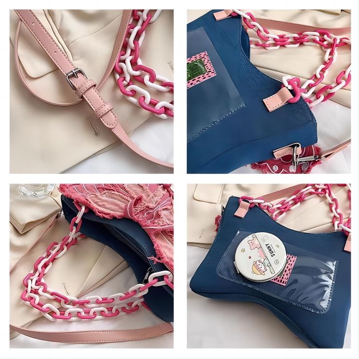 Denim Butterfly Acrylic Shoulder Crossbody BagMeasuring 24 x 6 x 13 cm, this shoulder bag is the perfect size to carry your essentials while on the go. Wear it comfortably on your shoulder or carry it by hand, making it a versatile choice for various occasions. "Flutter your style with our Denim Butterfly Acrylic Shoulder Crossbody Bag! Crafted with durable denim and embellished with a vibrant butterfly acrylic, this bag is both trendy and functional. Perfect for adding a touch of whimsy to any outfit. 🦋" Rose Y2k, Denim Butterfly, Denim Handbag, Vibrant Butterfly, Novelty Purses, Butterfly Bags, Design Butterfly, Casual Crossbody Bag, Denim Handbags