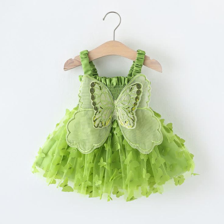 Baby Toddler Butterfly Tulle Slip Dress