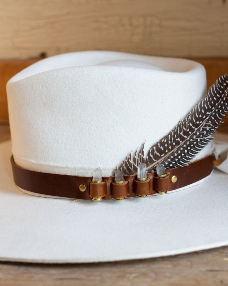 CRYSTAL BULLET CASE HAT BAND - Crossbow Luxury Adjustable Beige Hat Bands, Leather Belt Hat Band, Cheap Western Hat Bands For Outdoor, Cheap Brimmed Hat Bands For Rodeo, Cheap Classic Hat Bands, Cheap Classic Spring Hat Bands, Luxury White Western Style Hat Bands, Bullet Shell, Bullet Casing