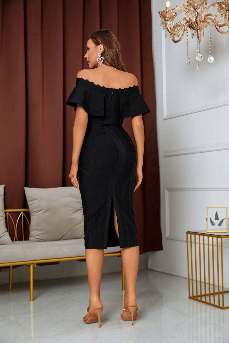 Look chic and stylish in the Dina Ruffle Off Shoulder Dress! It features beautiful cascading ruffles that frame the off shoulder neckline, making it the perfect statement piece for any occasion. Experience comfort and elegance combined in one look with this exquisite dress!

Model wearing size S

Model stats: Height-177cm/69.7" Bust-86cm/33.9" Waist-62cm/24.4" Hips-94cm/37.0"
Color may vary due to the lighting on images.
Item runs true to size chart and is cut to suit our size chart. Please refe Date Night Dress With Ruffles And Straight Neckline, Elegant Off Shoulder Boat Neck Dress For Formal Occasions, Elegant Off-shoulder Dress For Party, Elegant Off-shoulder Boat Neck Dress For Party, Elegant Off Shoulder Boat Neck Dress For Party, Elegant Off-shoulder Boat Neck Party Dress, Elegant Party Dress With Off-shoulder Boat Neck, Elegant Off-shoulder Boat Neck Evening Dress, Elegant Off Shoulder Boat Neck Evening Dress