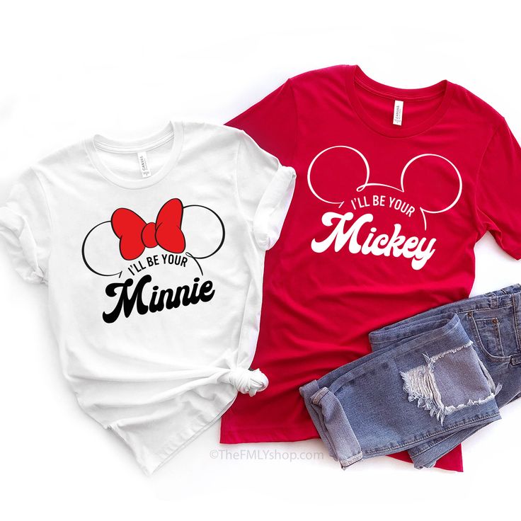 I'll Be Your Mickey, I'll Be Your Minnie Minnie, Disney Matching Couple Custom Shirts Couple Tshirts Cute Disney, Disney Couples Shorts, Matching Disney Shirts For Couples Casual, Matching Couple Shirts Disney, Disney Tshirt Couples, Disney Love Shirts, Micky And Minnie Shirt, Harry Potter Couples Shirts, Couples Disney Shirts