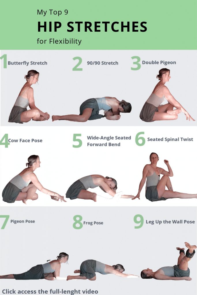 an image of how to do hip stretches for flexibility