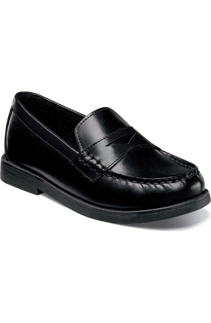 Florsheim 'Croquet' Penny Loafer (Toddler, Little Kid & Big Kid) | Nordstrom Classic Slip-resistant Dress Shoes With Plain Toe, Classic Slip-resistant Dress Shoes, Classic Slip-on Dress Shoes With Slip-resistant Sole, Classic Slip-on Dress Shoes Slip-resistant, Classic Slip-resistant Dress Shoes With Round Toe, Slip-resistant Round Toe Business Loafers, Classic Slip-resistant Plain Toe Dress Shoes, Classic Slip-resistant Business Oxfords, Classic Slip-resistant Plain Toe Slip-ons