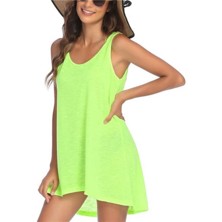 *Good Material: Made Of 95% Polyester,5% Spandex. Soft And Breathable Beach Cover Up Keeps You Cool And Comfy At Hot Summer. Well-Made Bathsuit Coverup & Hight Quality Beach Coverup Dress Provides Excellent Wearing Experience. *Design Of Swim Coverups: Shirtdress Coverup With Sexy V Neeck,Stylish Print And Sleeveless Top Is Unique And Fashion.The Length Of Beach Dress Can Cover Your Butt, Showing Your Killer Body And Slender Leg At Beach Time. *Occations: Flattering Fit As Beach Cover Up, Enjoyi Sleeveless Stretch Tank Top For Summer, Stretch Sleeveless Tank Top For Summer, Summer Sleeveless Tank Top For Workout, Sleeveless Stretch Tank Top For Beach, Beach Stretch Solid Color Tank Top, Stretch Solid Color Tank Top For Beach, Sleeveless Tank Top For Summer, Solid Color Workout Tops For Summer, Beach Stretch Tank Top