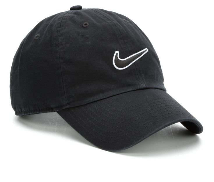 Get style and comfort year round wearing the Nike® Essential Swoosh Cap! These breathable fabric baseball cap has a curved bill and adjustable back strap for a secure fit. Breathable fabric construction, Adjustable back strap for a secure fit, Sweatband for added comfort, Curved bill cap design,2 1/2 inch bill, Nike® branding details, One size fits most | Nike Essential Swoosh Cap in Black/White Nike Baseball Cap With Curved Brim For Sports, Nike Curved Brim Baseball Cap For Sports, Nike Dad Hat With Curved Brim, Nike Cotton Baseball Cap For Sports, Nike Curved Bill Baseball Cap For Outdoor, Nike Curved Bill Baseball Cap For Sports Events, Nike Baseball Cap With Curved Bill For Sports Events, Nike Sports Dad Hat With Curved Visor, Nike Sporty Baseball Cap With Curved Bill