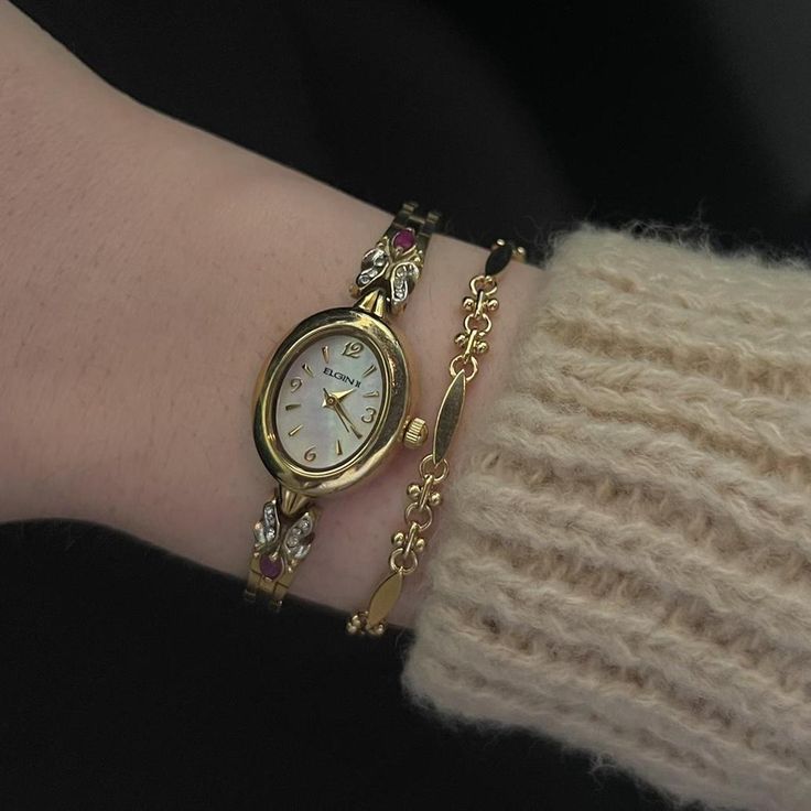 Vintage Elgin watch
Gorgeous gold watch with pink... - Depop Vintage Watches Women Gold, Vintage Gold Watch Women’s, Hand Watch Aesthetic, Vintage Women Watch, Vintage Gold Watch Women, Vintage Watches Women Classy, Feminine Watches, Vintage Watch Aesthetic, Watches Women Vintage