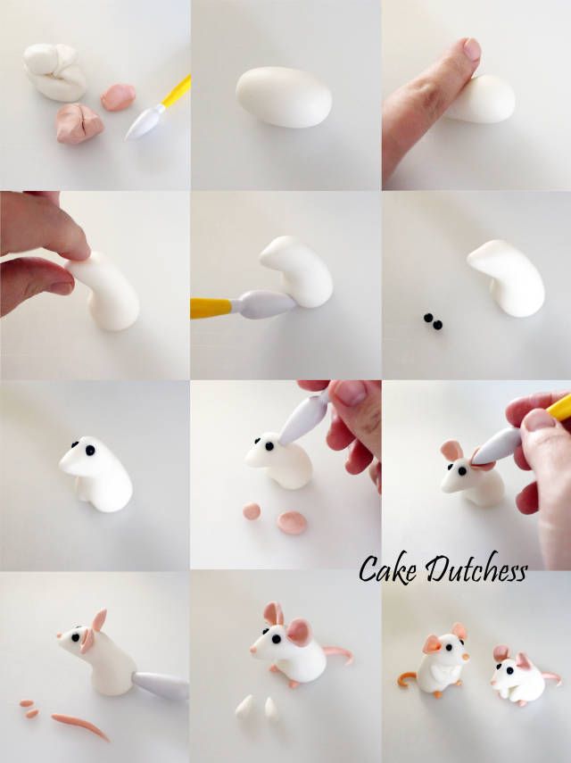 the instructions for how to make cute mouses out of cake icing and marshmallows