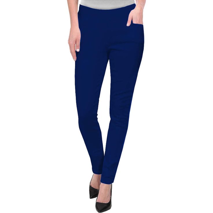 Office Dressy Leggings Skinny Trousers For Women are the height of fashion and comfort. With their premium fabric construction, these pants are designed to keep you warm and pleasant during the cooler months. The skinny design of the joggers gives them a sleek and modern appearance and also provides a snug and comfortable fit. During any activity, the opulently smooth fabric will keep you dry and comfortable because it is wicking and breathable. Product Details: Fabric Type: PREMIUM ULTRA STRETC Comfort Stretch Elastane Leggings With Pockets, Comfort Stretch Leggings With Pockets, Stretch Navy Ankle Pants, Navy Stretch Ankle-length Pants, Stretch Straight Leg Leggings With Pockets, Stretch Leggings With Pockets For Work, Stretch Leggings With Pockets For Winter, Fitted Denim Blue Elastane Pants, Blue Ankle-length Pull-on Pants