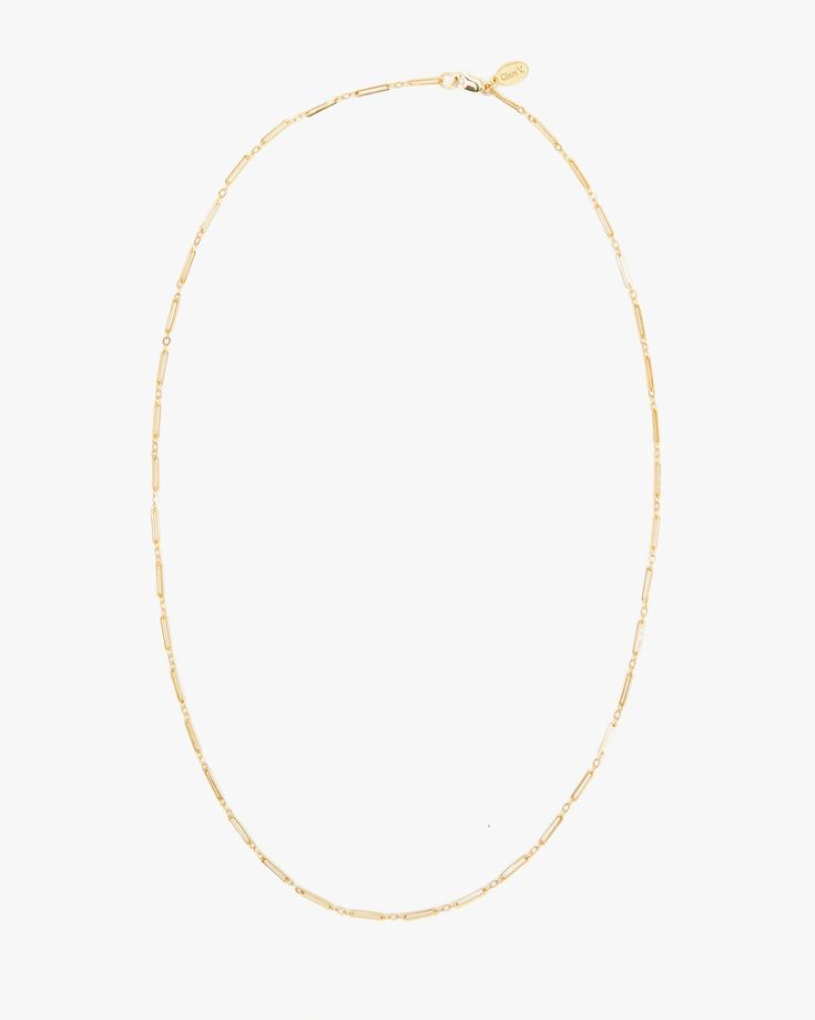 14k Gold Vermeil Paperclip Charm Chain Everyday Yellow Gold Charm Necklace With Lobster Clasp, Gold Charm Necklace With Figaro Chain In 14k Gold, 14k Gold Link Charm Necklaces For Everyday, 14k Yellow Gold Filled Link Chain Necklace, Everyday 14k Gold Link Charm Necklaces, Everyday 14k Gold Link Charm Necklace, Yellow Gold Chain Necklace With Rectangular Links For Layering, Gold 14k Paperclip Chain Charm Necklace, Yellow Gold Oval Link Charm Necklace For Everyday